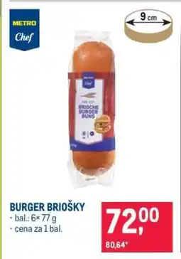 Makro BURGER BRIOŠKY nabídka