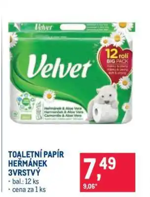 TOALETNÍ PAPÍR HEŘMÁNEK 3VRSTVÝ