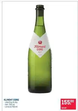 Makro Kliment Cidre nabídka