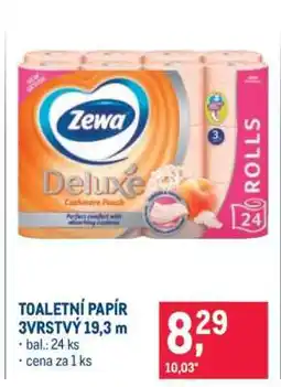 Makro TOALETNÍ PAPÍR 3VRSTVÝ 19,3 m nabídka