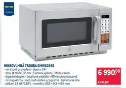 Makro MIKROVLNNÁ TROUBA GMW1034S nabídka