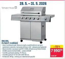 Makro BBQ GRIL PLYNOVÝ, 5 HOŘÁKŮ nabídka