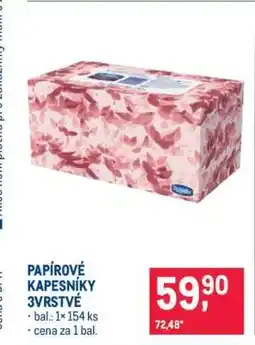 Makro Papírové kapesníky 3vrstvé nabídka