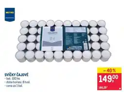 Makro Svíčky čajové nabídka