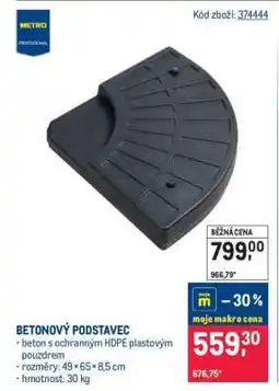 Makro BETONOVÝ PODSTAVEC nabídka