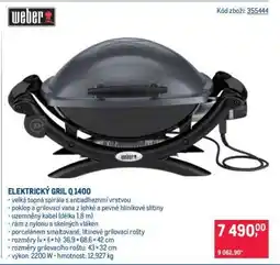 Makro ELEKTRICKÝ GRIL Q 1400 nabídka