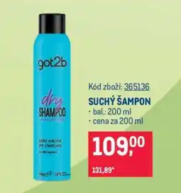 Makro Suchý šampon nabídka