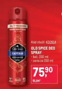 Makro OLD SPICE DEO SPRAY nabídka