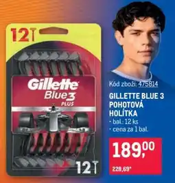 Makro GILLETTE BLUE 3 POHOTOVÁ HOLÍTKA nabídka