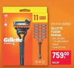 Makro GILLETTE FUSION MANUAL nabídka