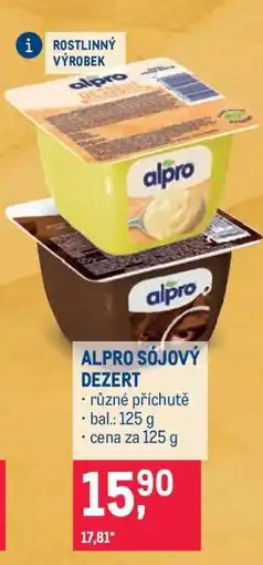 Makro Alpro SÓJOVÝ DEZERT nabídka