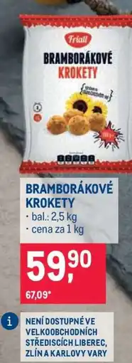 Makro Bramborákové krokety nabídka