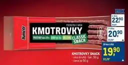 Makro Kmotrovky SNACK nabídka