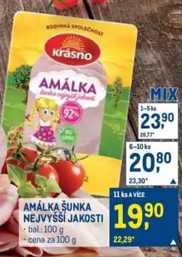 Makro Amálka šunka nejvyšší jakosti nabídka