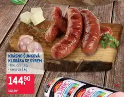 Makro KRÁSNO ŠUNKOVÁ KLOBÁSA SE SÝREM nabídka