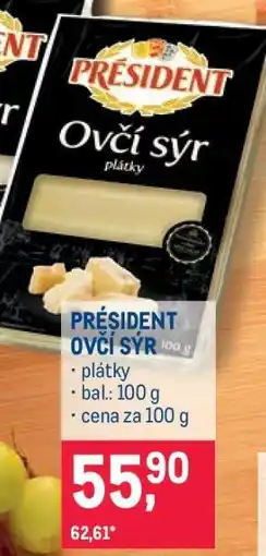 Makro President ovčí sýr nabídka