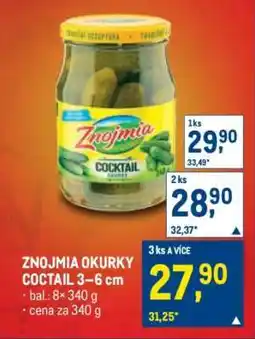 Makro Znojmia Okurky coctail 3–6 cm nabídka