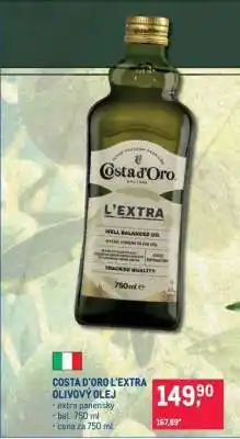 Makro COSTA D'ORO L'EXTRA OLIVOVÝ OLEJ nabídka