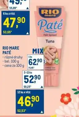 Makro RIO MARE PATÉ nabídka