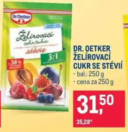 Makro DR. OETKER ŽELÍROVACÍ CUKR SE STÉVIÍ nabídka