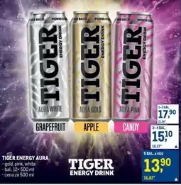 Makro Tiger Energy drink nabídka