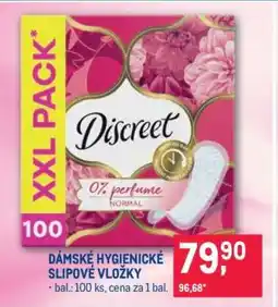 Makro DÁMSKÉ HYGIENICKÉ SLIPOVÉ VLOŽKY nabídka