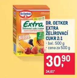 Makro Dr. Oetker Extra želírovací cukr 2:1 nabídka