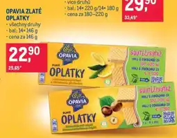 Makro Opavia Zlaté Oplatky nabídka