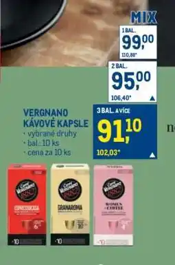 Makro Vergnano kávové kapsle nabídka