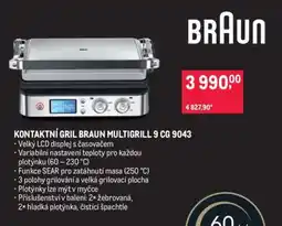 Makro KONTAKTNÍ GRIL BRAUN MULTIGRILL 9 CG 9043 nabídka
