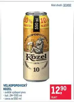 Makro Velkopopovický Kozel nabídka