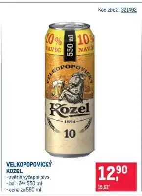Makro Velkopopovický Kozel nabídka