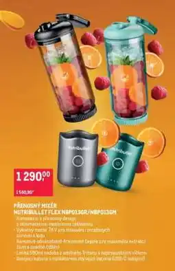 Makro PŘENOSNÝ MIXÉR NUTRIBULLET FLEX NBP013GR/NBP013GM nabídka