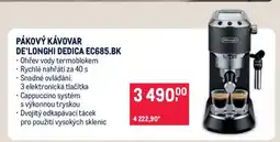 Makro PÁKOVÝ KÁVOVAR DE'LONGHI DEDICA EC685.BK nabídka