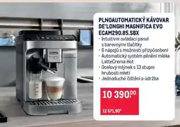 Makro PLNOAUTOMATICKÝ KÁVOVAR DE'LONGHI MAGNIFICA EVO ECAM290.85.SBX nabídka