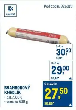 Makro Bramborový knedlík nabídka