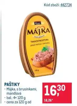 Makro Paštiky nabídka