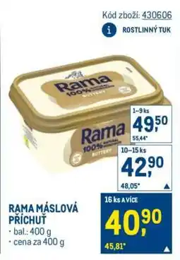 Makro Rama máslová příchuť nabídka