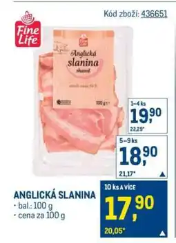 Makro Anglická slanina nabídka