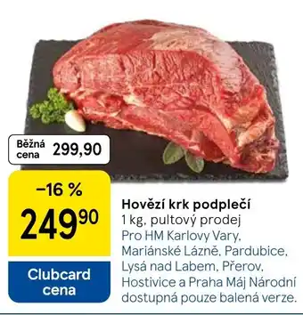 Tesco Hovězí krk podplečí nabídka
