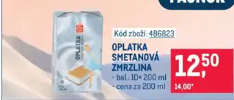 Makro OPLATKA SMETANOVÁ ZMRZLINA nabídka