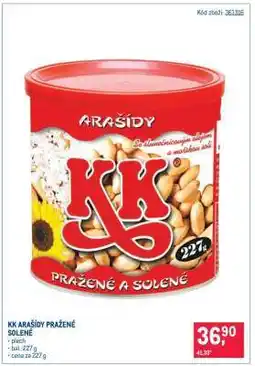 Makro KK arašídy pražené solené nabídka