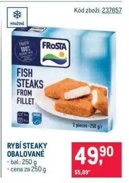 Makro Rybí steaky obalované nabídka