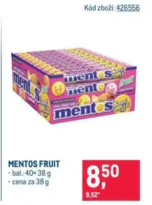 Makro Mentos Fruit nabídka