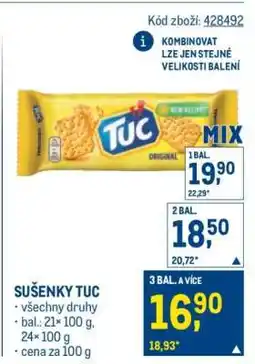 Makro Sušenky Tuc nabídka