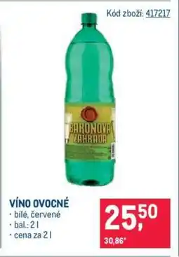 Makro VÍNO OVOCNÉ nabídka