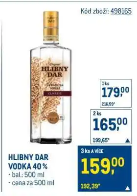 Makro HLIBNY DAR Vodka 40% nabídka