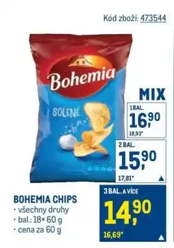 Makro Bohemia chips nabídka