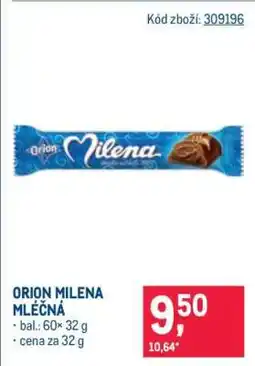 Makro Orion Milena mléčná nabídka