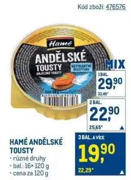 Makro HAMÉ ANDĚLSKÉ TOUSTY nabídka